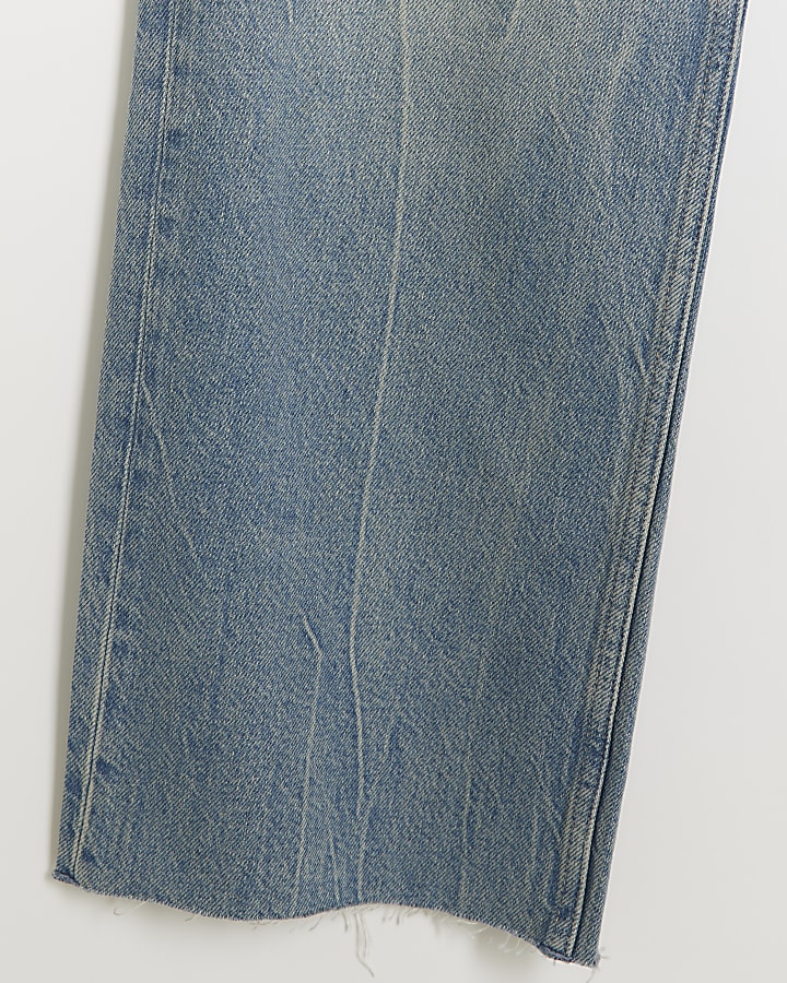 Blue Rigid Wide fit jeans