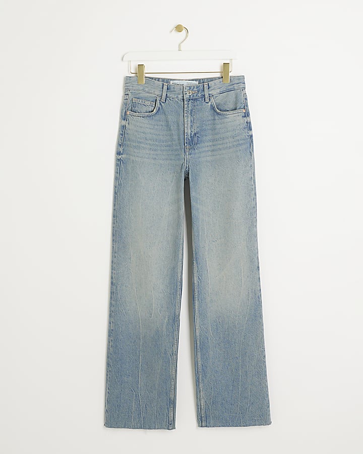 Blue Rigid Wide fit jeans