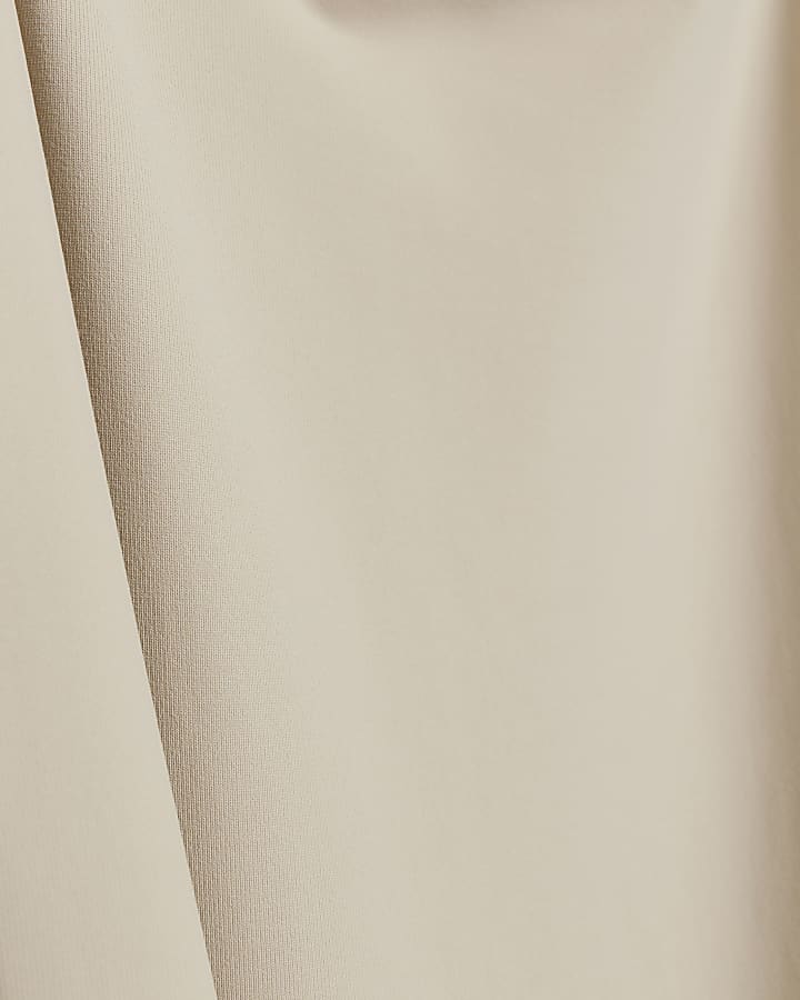 Beige Square Neck Bodysuit
