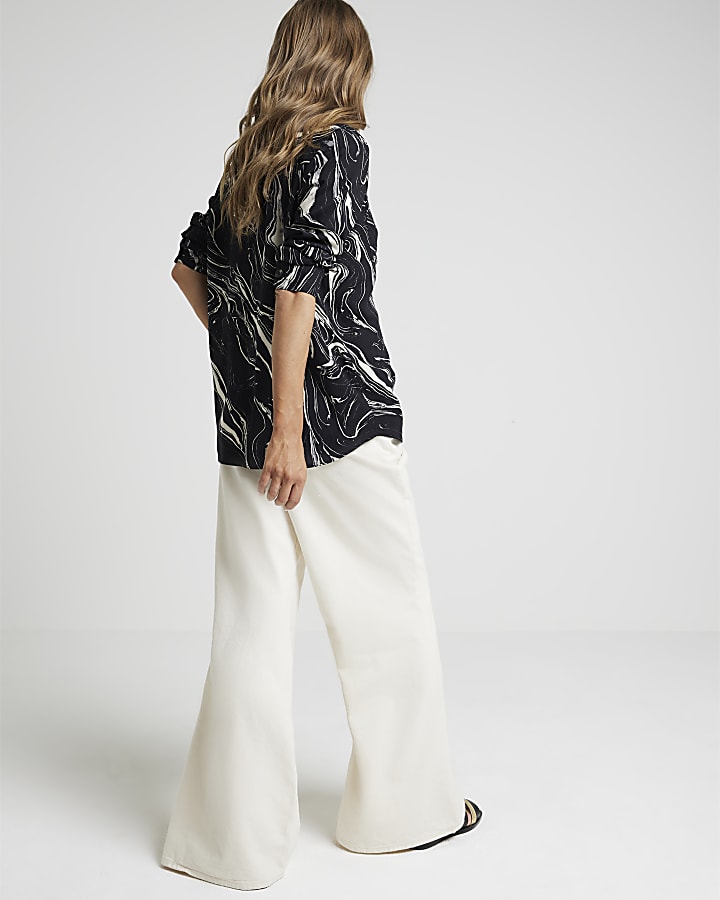 Black marble studded shirt