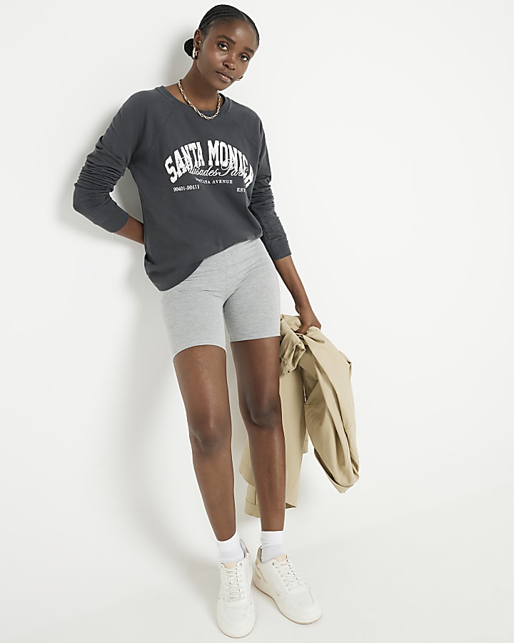 Grey Santa Monica graphic sweatshirt