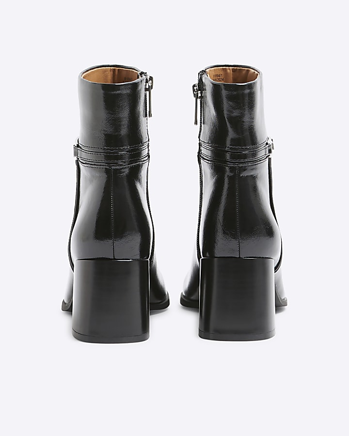 Black Block Heeled Boots