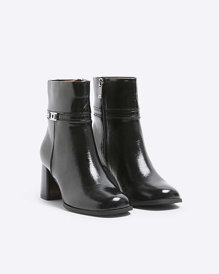 Black Block Heeled Boots