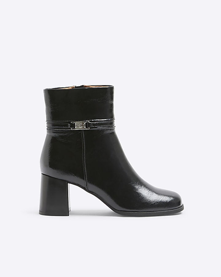 Black Block Heeled Boots