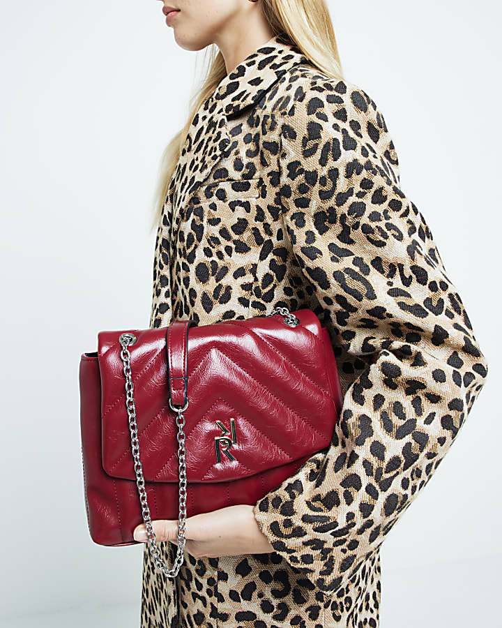 River island bags red sale