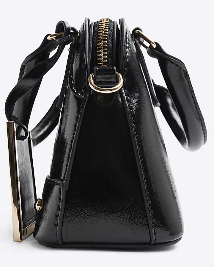 Black Mini Top Handle cross body Bag