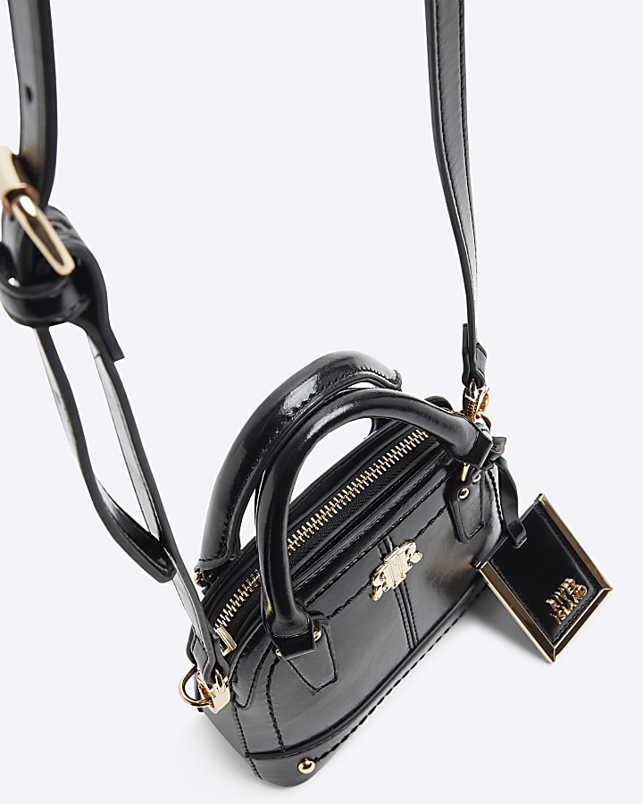 Black Mini Top Handle cross body Bag