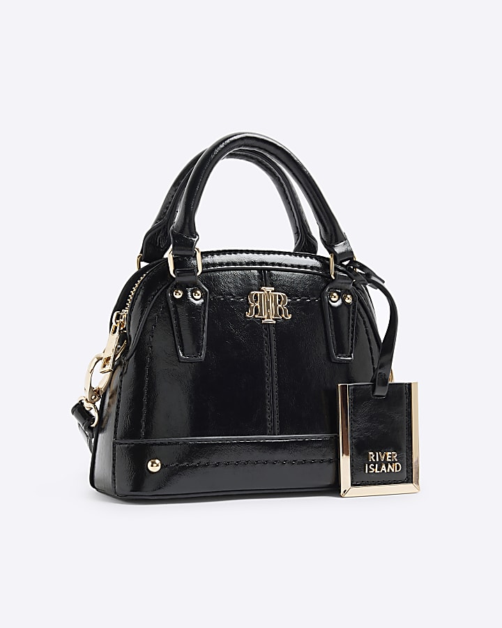 Black Mini Top Handle cross body Bag