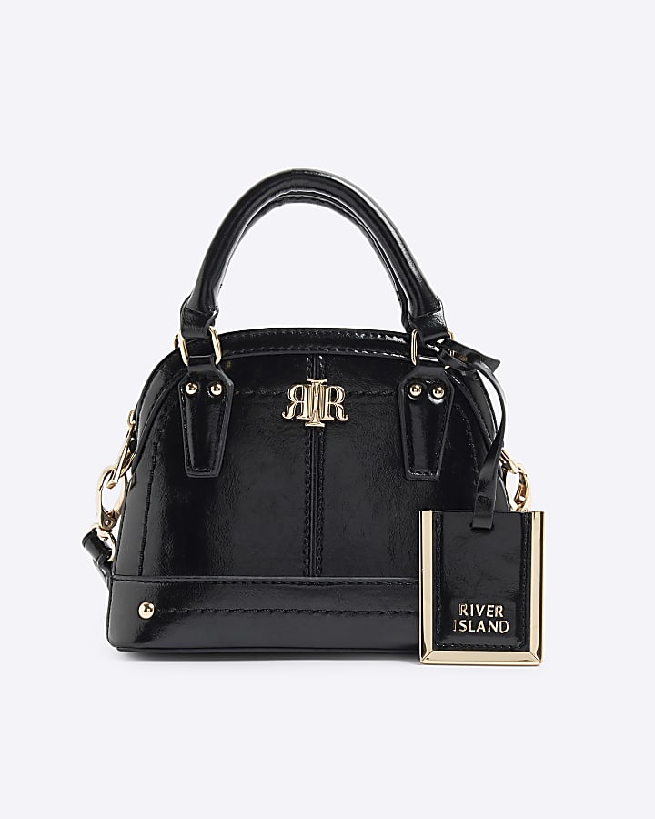 Black Mini Top Handle cross body Bag