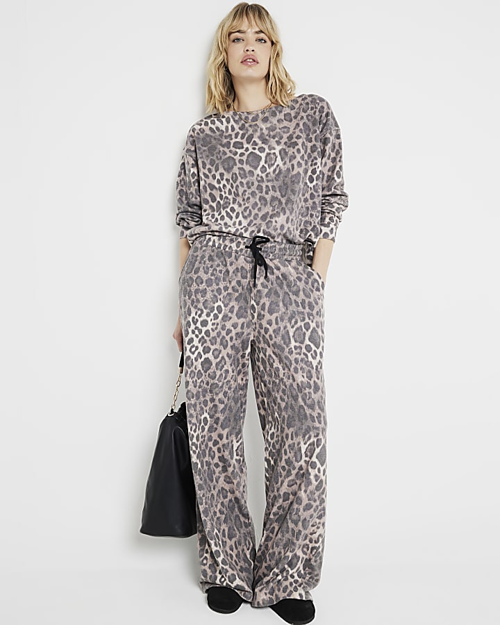 River island leopard jumpsuit online