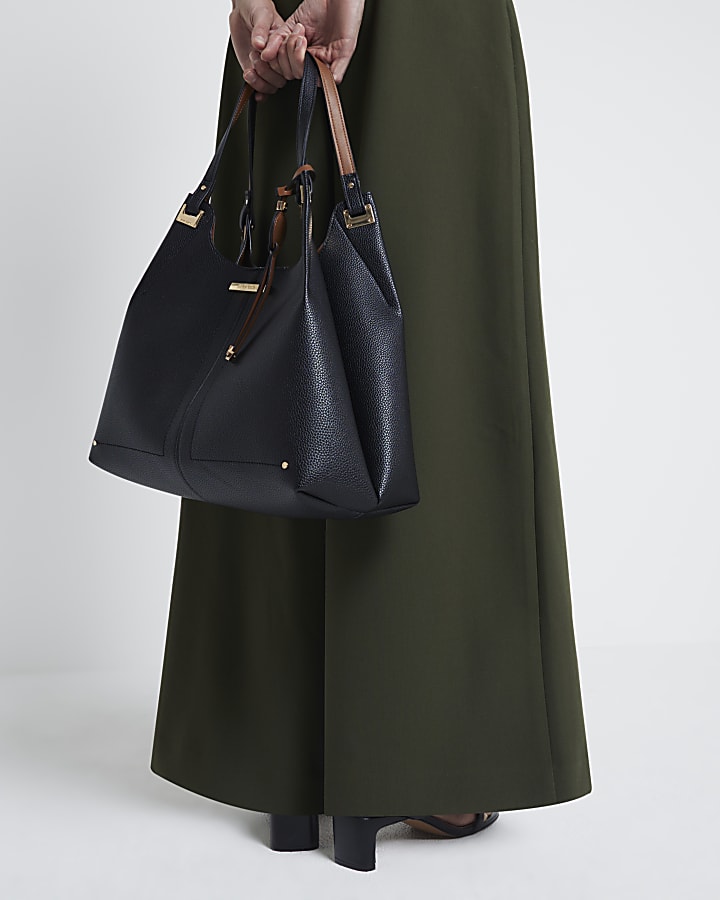 River island black slouch bag on sale