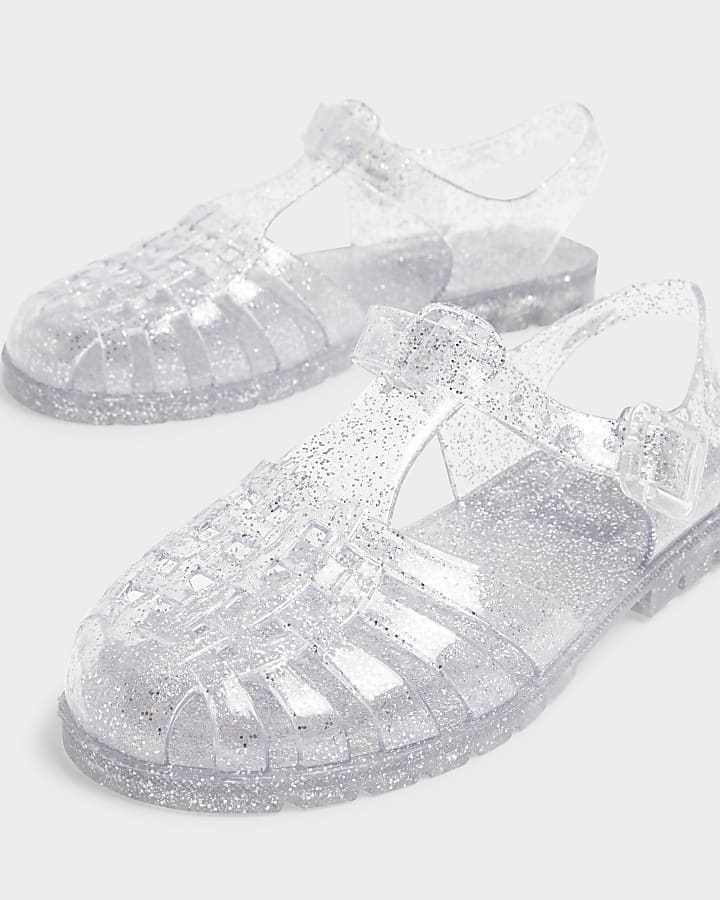 Silver Juju Caged Jelly Sandals