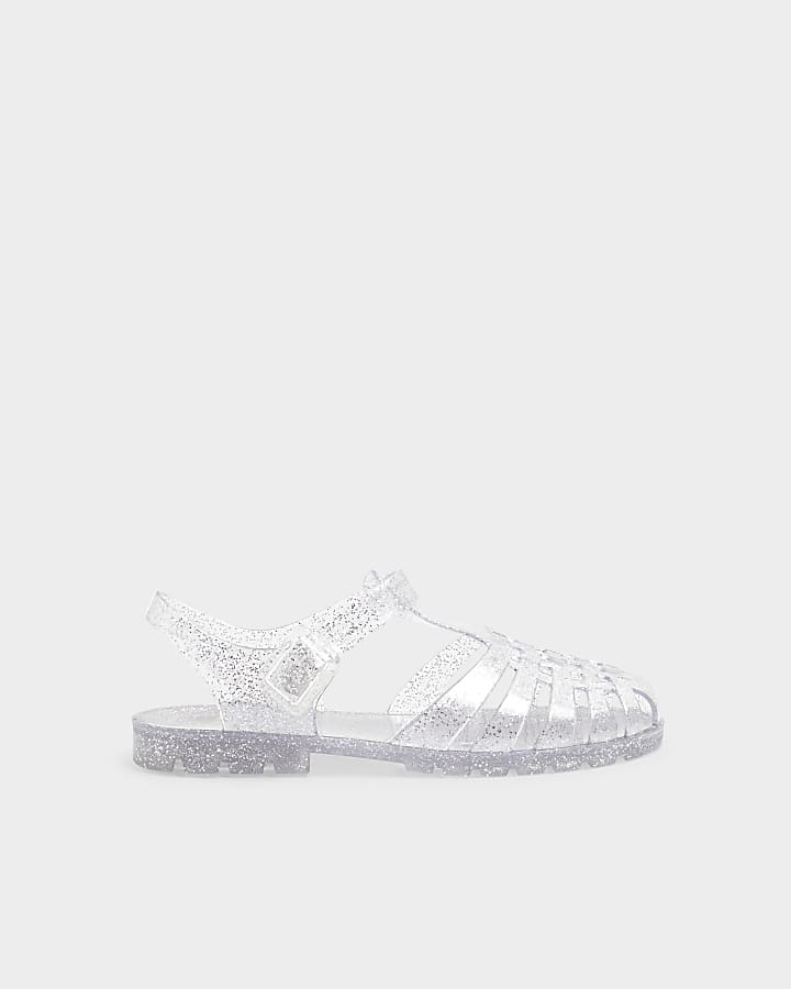 Silver Juju Caged Jelly Sandals