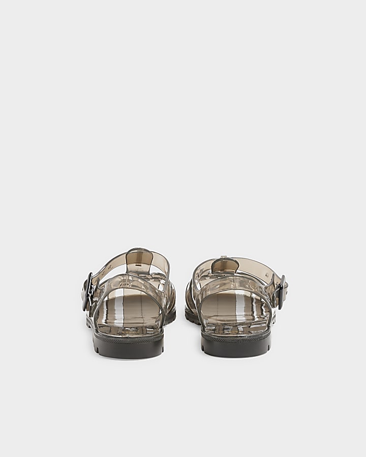 Grey Juju Caged Jelly Sandals