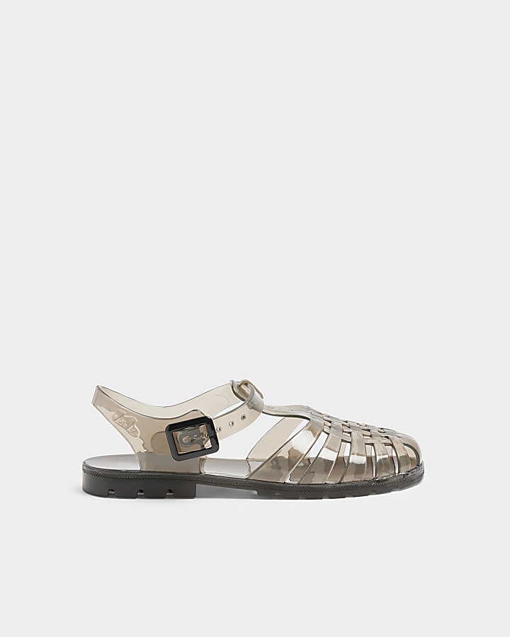 Grey Juju Caged Jelly Sandals