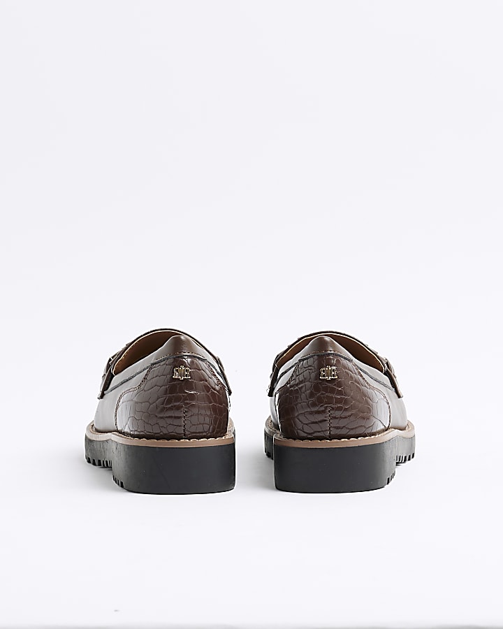 Brown Tassel Patent Loafers