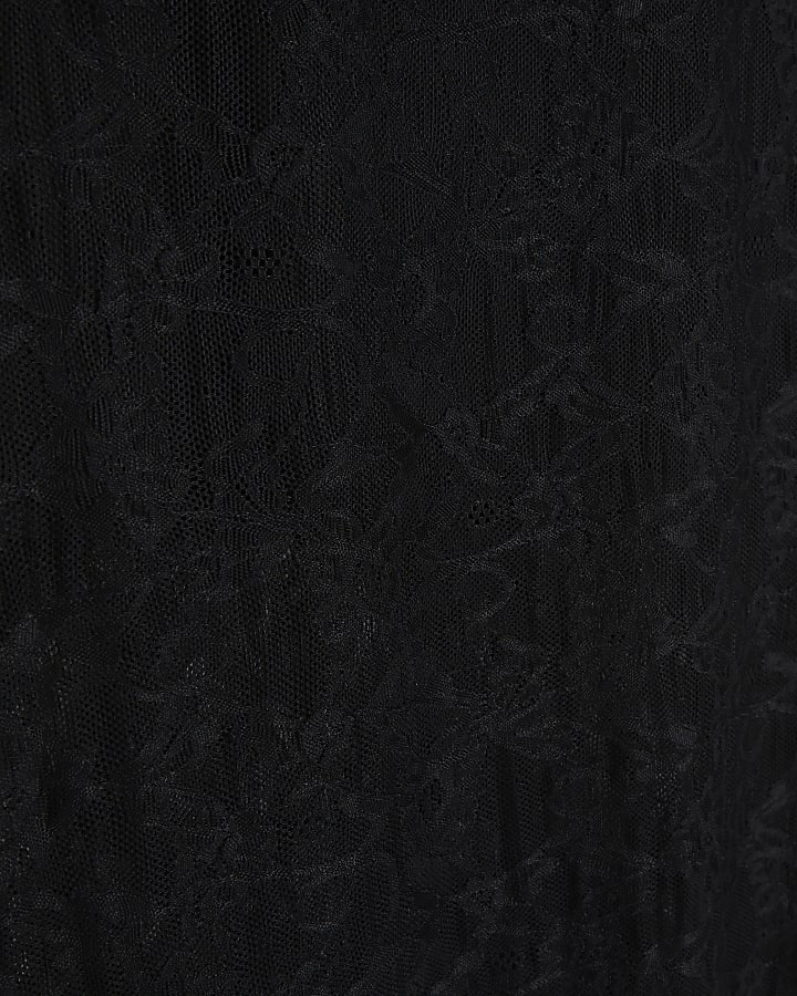 Black Lace Maxi Skirt