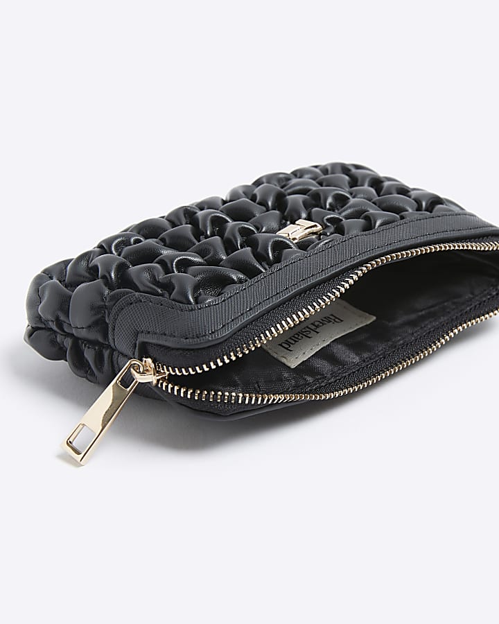 Black Scrunch Pouch Purse