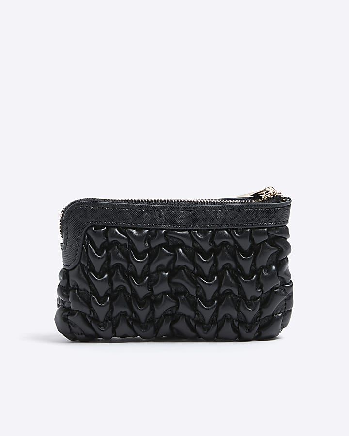 Black Scrunch Pouch Purse