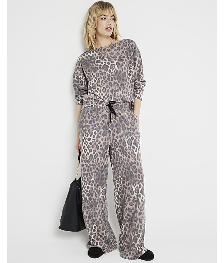 Animal print jogging suit sale