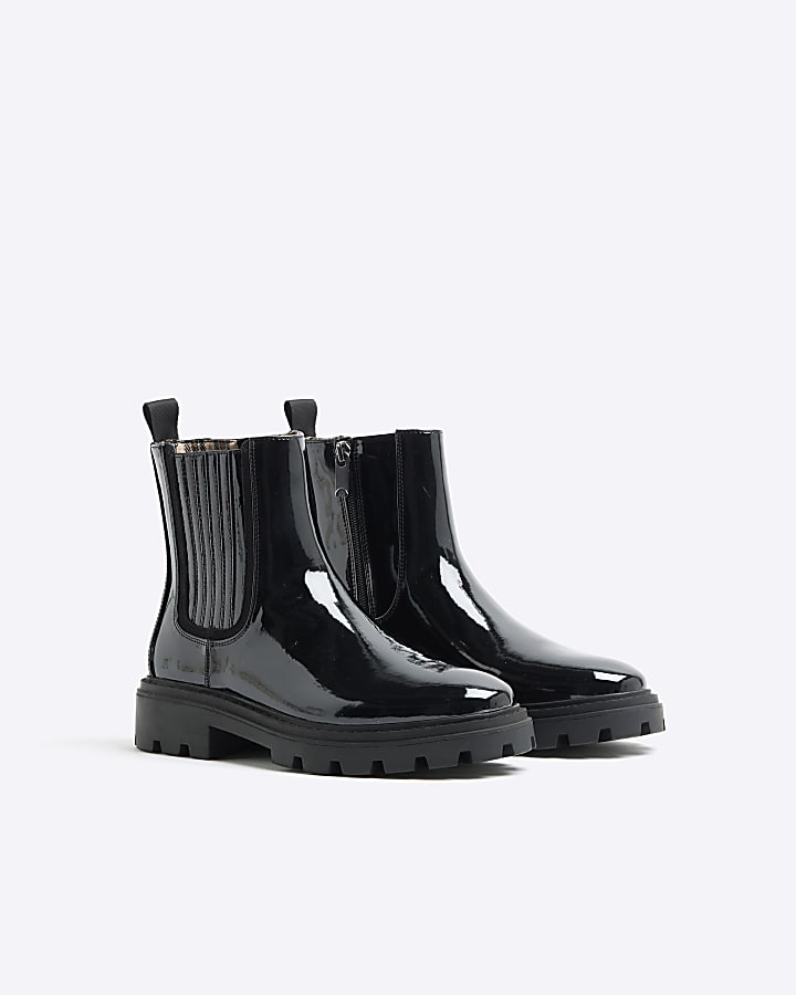 Black Wide fit Chelsea Boots