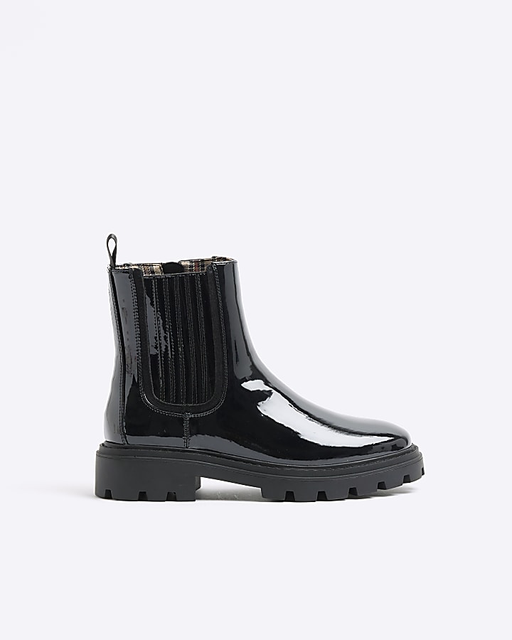 Black Wide fit Chelsea Boots