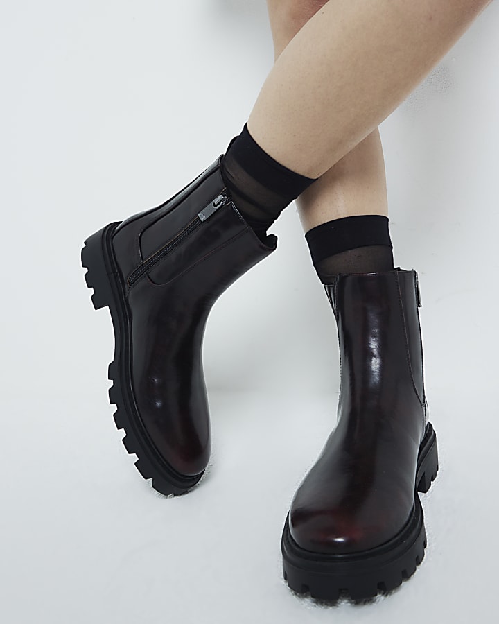 River island chunky chelsea boots on sale