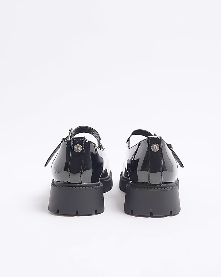 Black Chunky Mary Jane Shoes