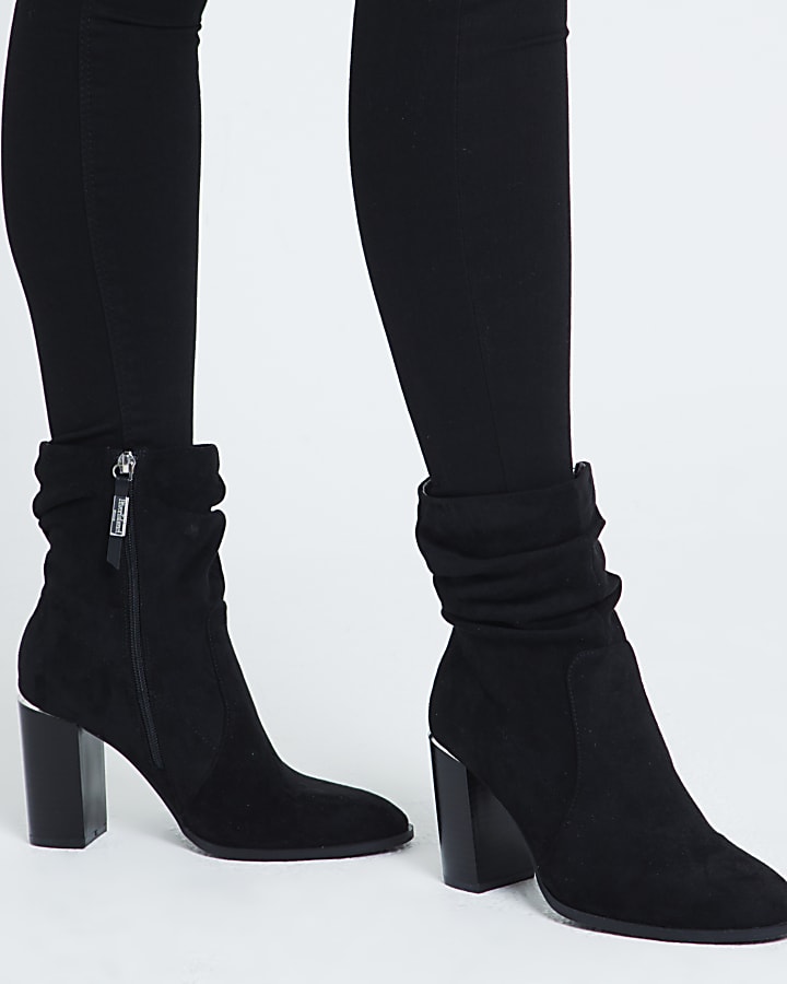 Slouch ankle boots with heel online