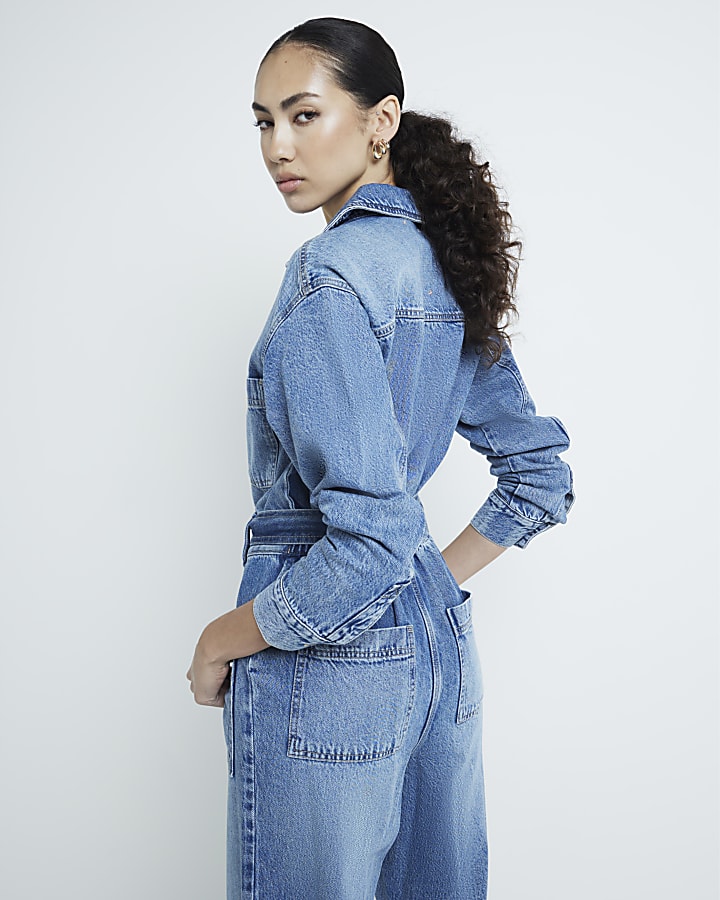 Blue Denim Jumpsuit