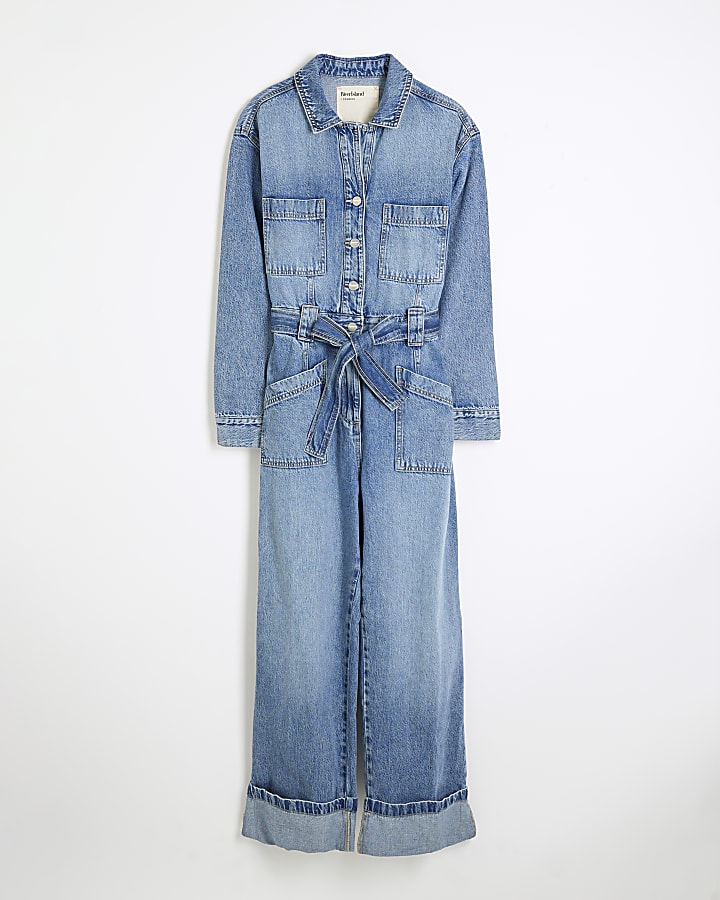 Blue Denim Jumpsuit