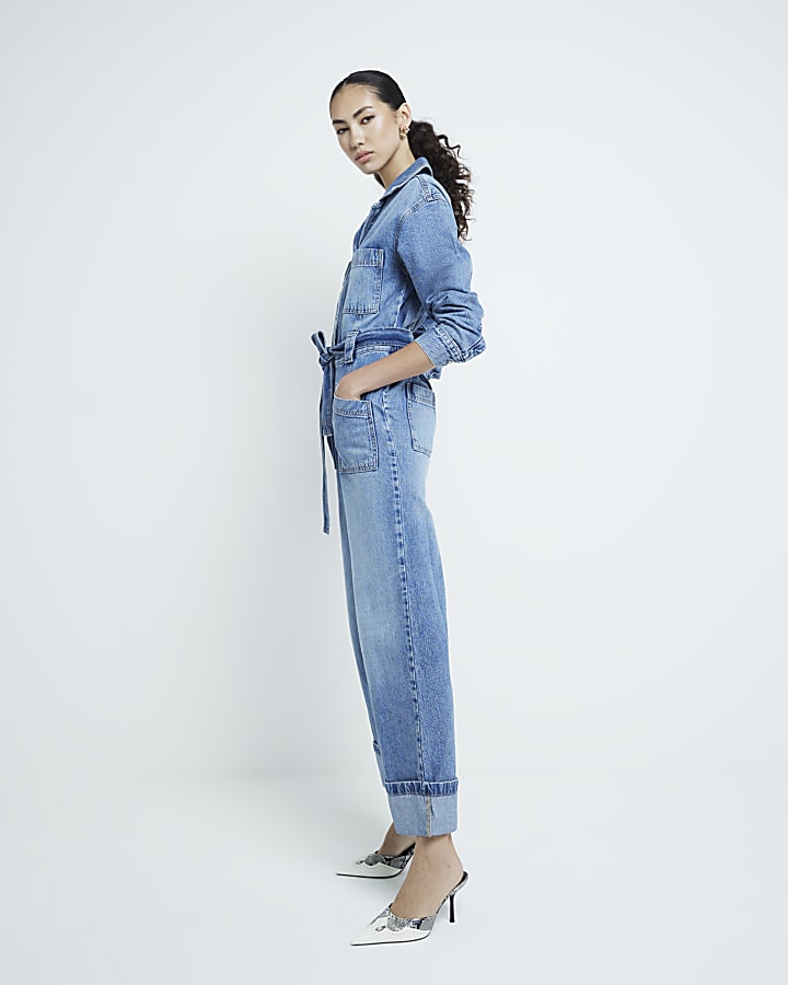 Blue Denim Jumpsuit