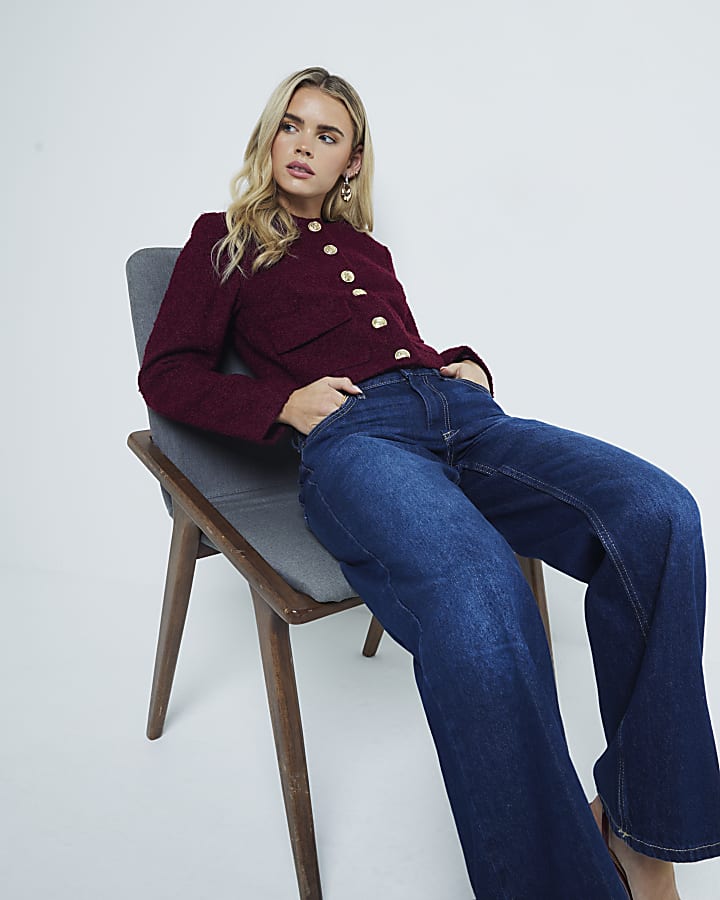 Petite Blue Denim Relaxed Straight Jeans