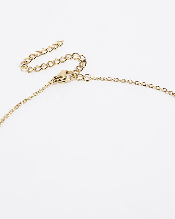 Gold flower necklace