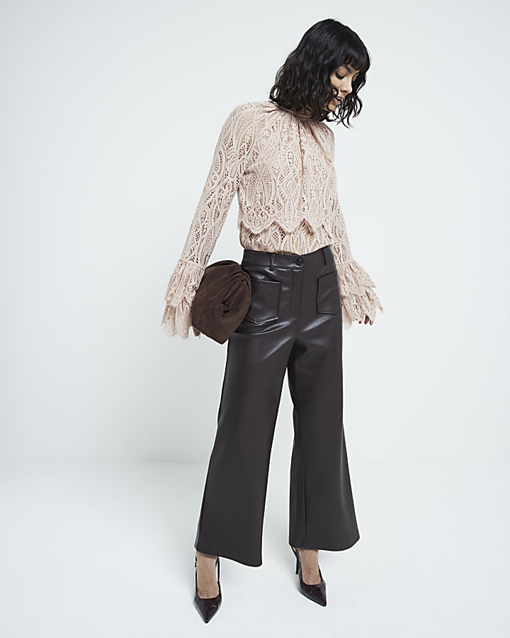 River island faux leather online