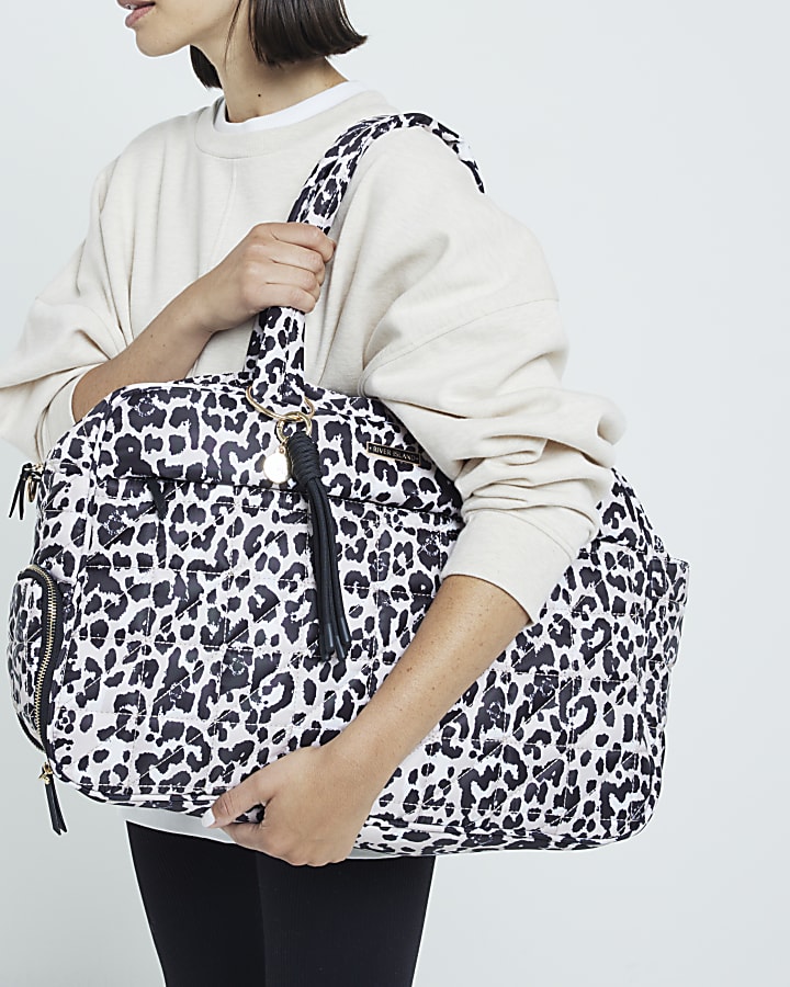 Leopard print backpack river island hotsell