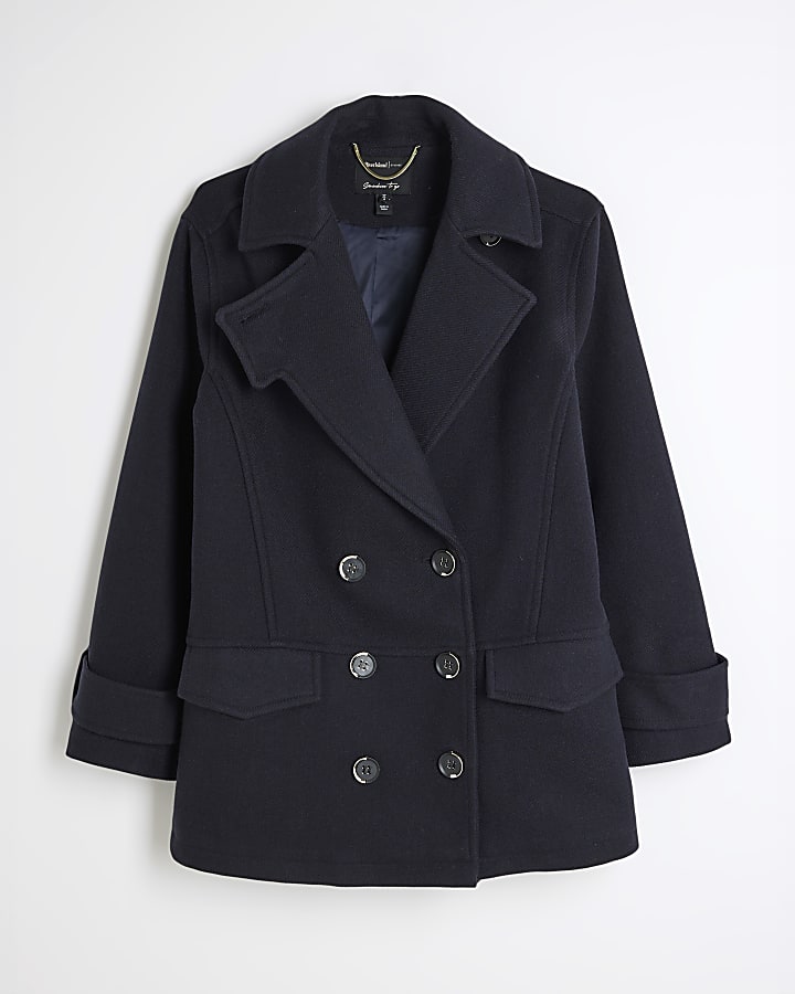 Navy military peacoat