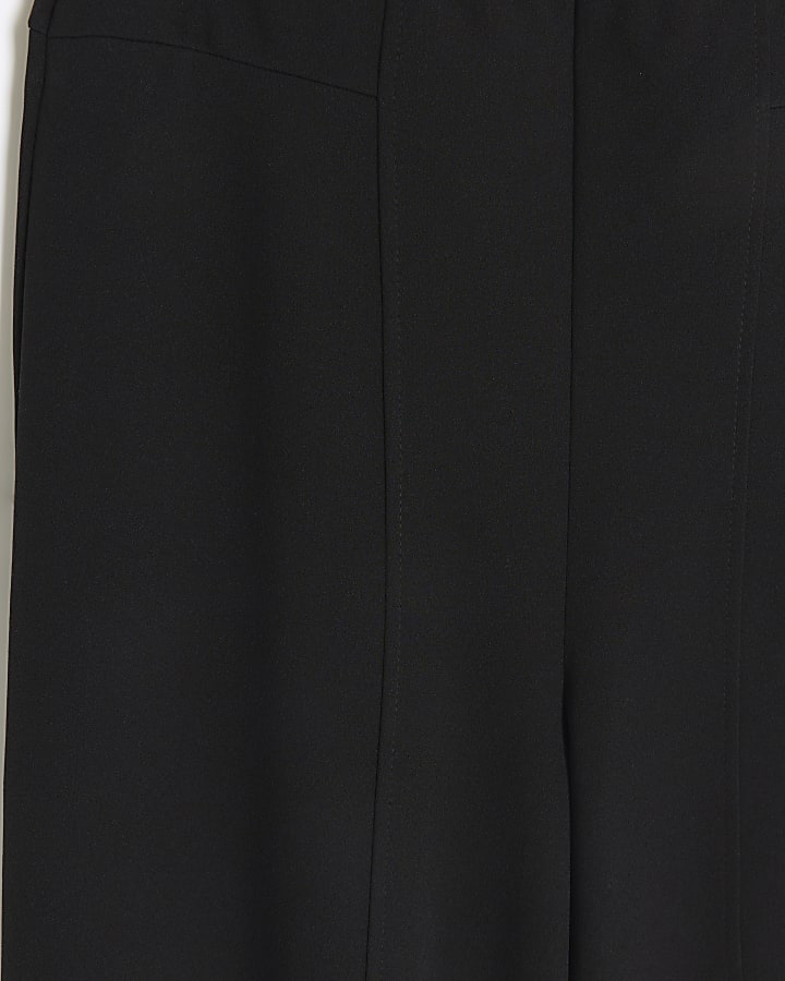 Black wide leg culottes