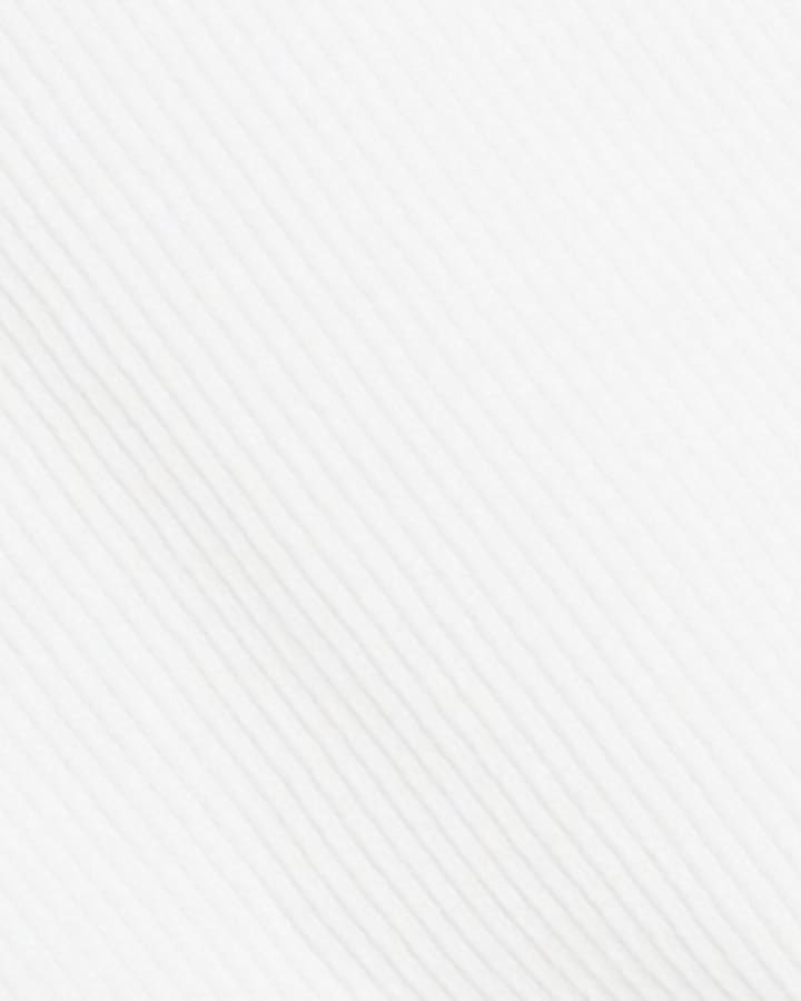 White Square Neck Cropped Vest Top