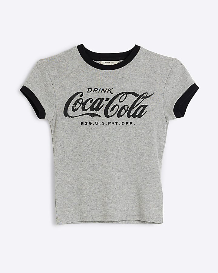 Grey Coca-Cola graphic t-shirt