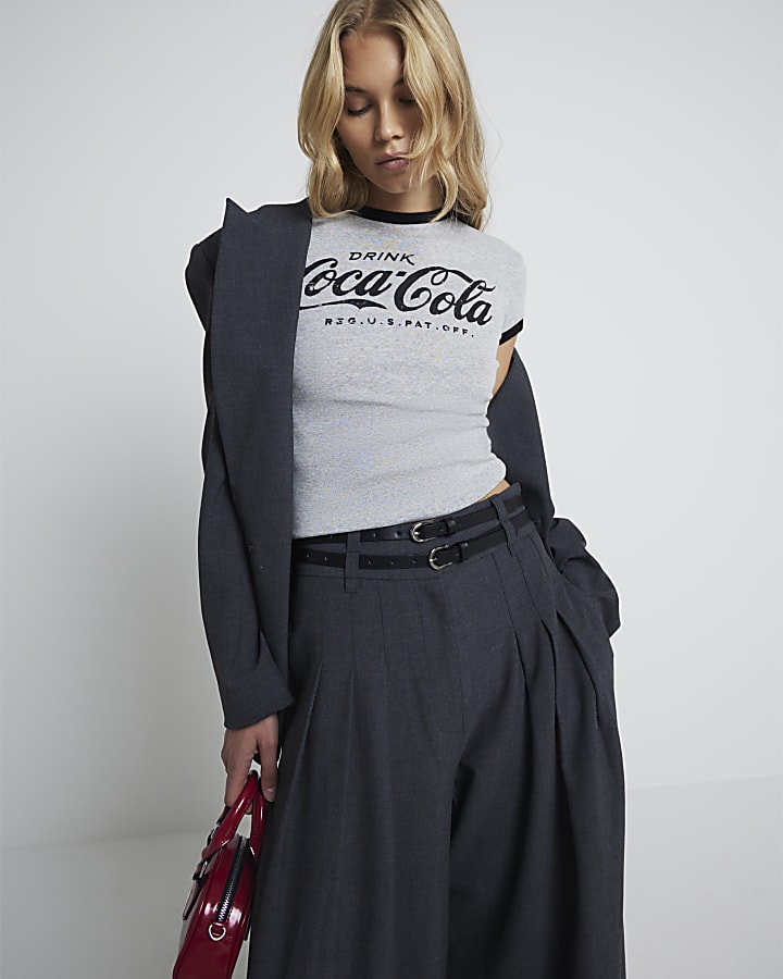 Grey Coca-Cola graphic t-shirt