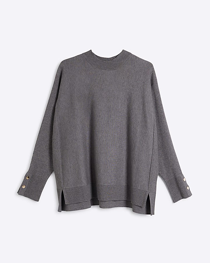 Plus Grey knitted jumper