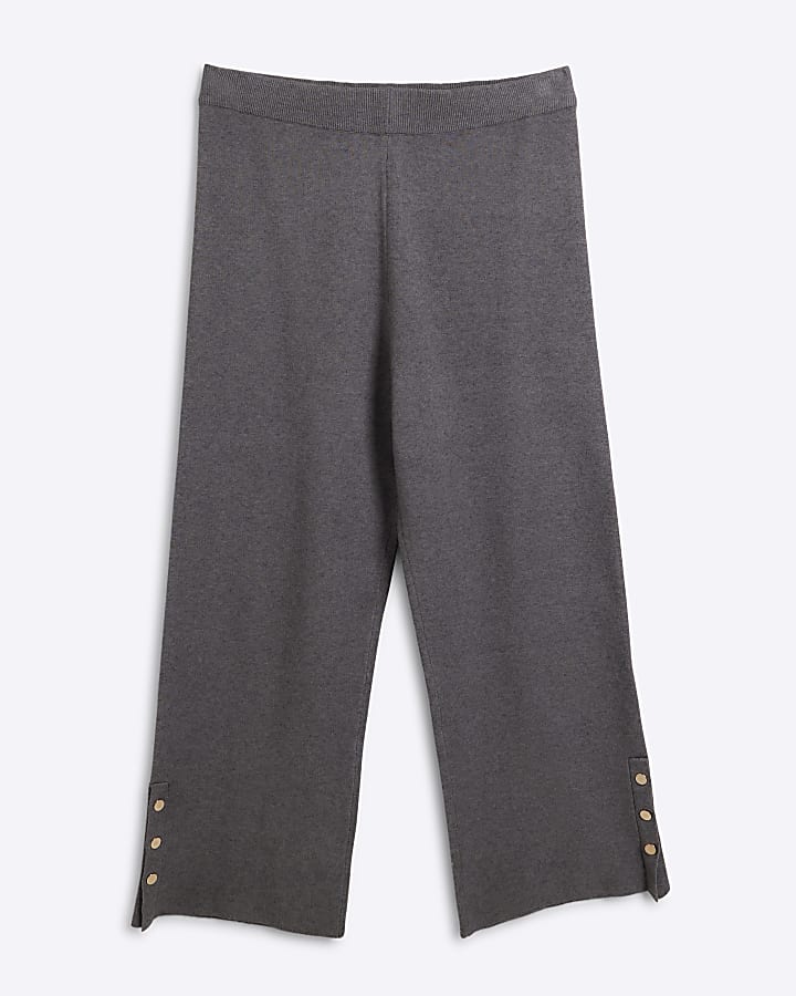 Plus Grey knitted trousers