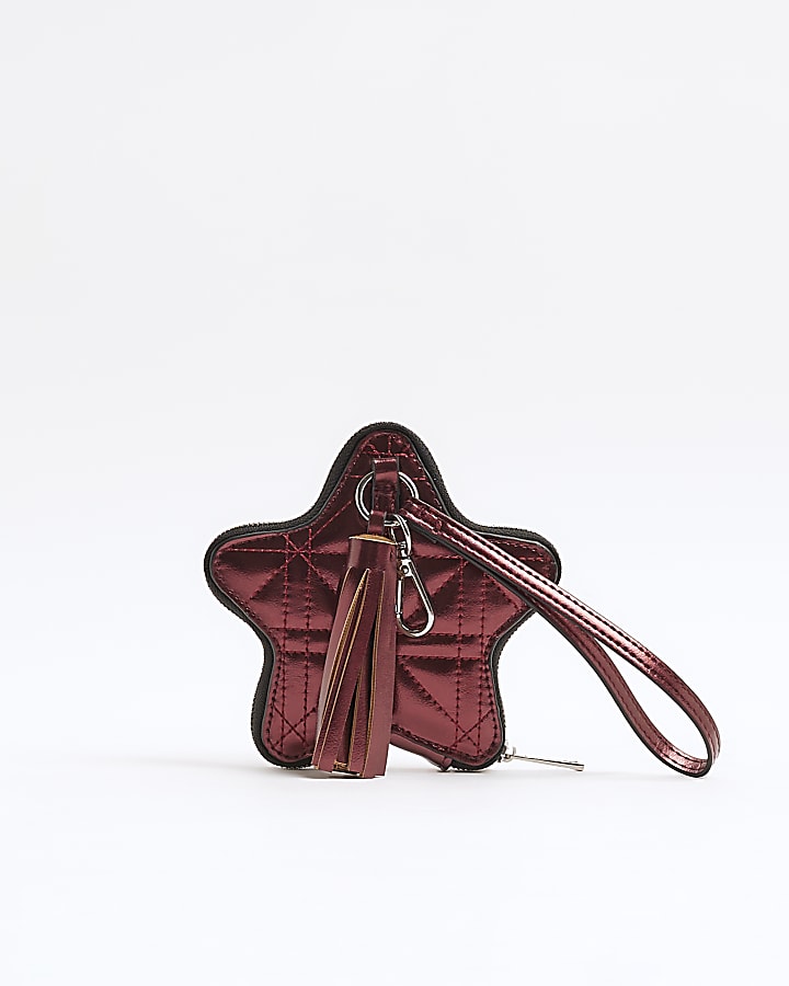 Red Star Clip Bag Charm Purse