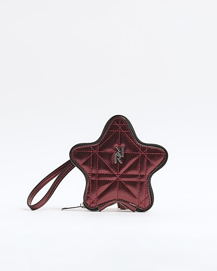 Red Star Clip Bag Charm Purse