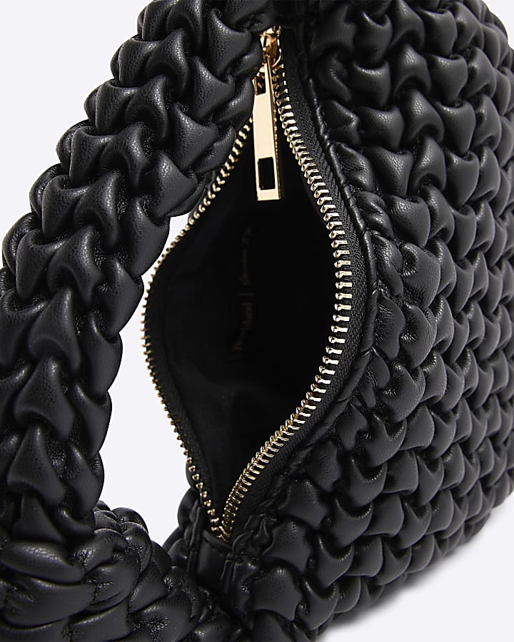 Black Mini Scrunch Scoop Bag