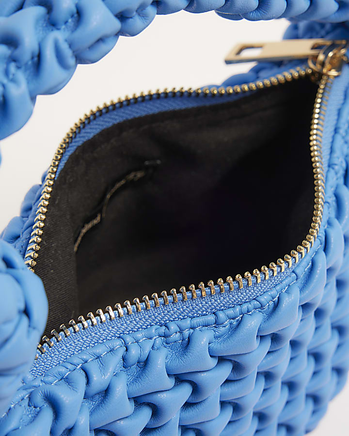 Blue Mini Scrunch Scoop Bag