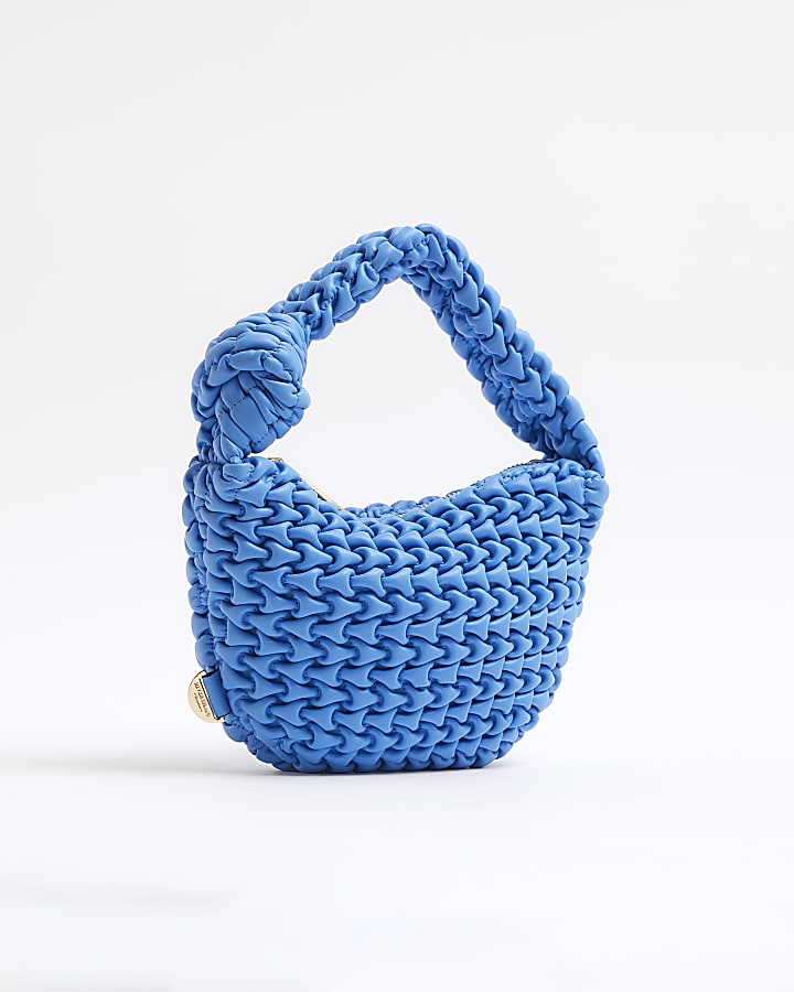 Blue Mini Scrunch Scoop Bag