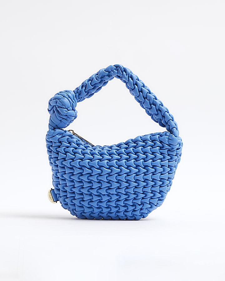 Blue Mini Scrunch Scoop Bag