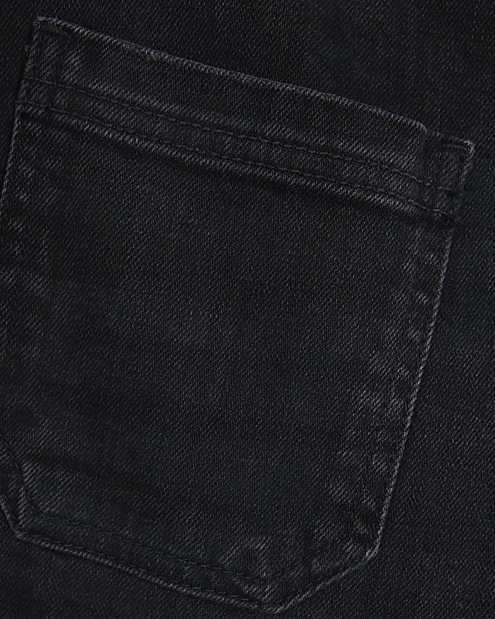 Black high waisted pocket wide leg jeans